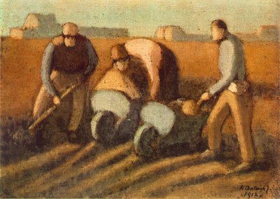 Navvies with Barrow by Janos Nagy Balogh